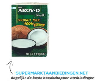 Aroy-D Coconut milk aanbieding