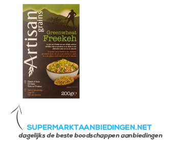 Artisan Greenwheat freekeh aanbieding