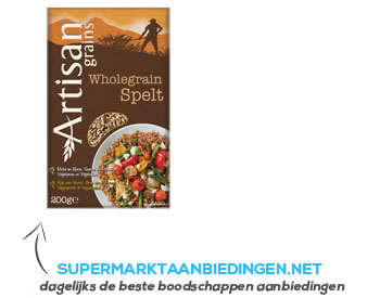 Artisan Wholegrain spelt aanbieding