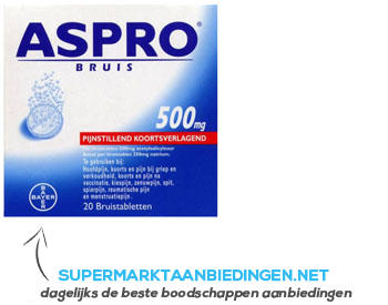 Aspro Bruistabletten 500 mg aanbieding