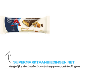 Atkins Advantage reep chocola/ caramel/ pinda aanbieding