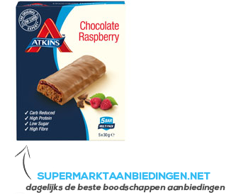 Atkins Chocolate raspberry aanbieding