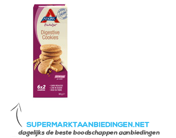 Atkins Digestive cookies aanbieding