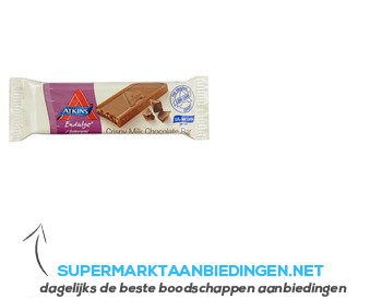 Atkins Endulge reep krokante melkchocolade aanbieding