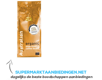 Australian Feel good slowroast coffee beans organic aanbieding