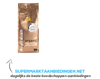 Australian Latin American slowroast beans organic aanbieding