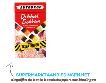 Autodrop Dubbeldekkers aanbieding