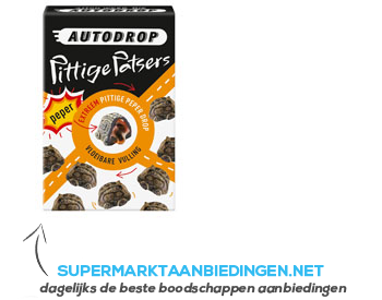 Autodrop Pittige patsers peper aanbieding