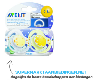 Avent Fopspeen night 0-6 maanden aanbieding