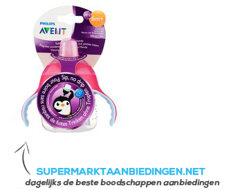 Avent Tuitbeker roze pinguin 200 ml aanbieding