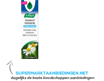 A.Vogel Cinuforce neusspray baby & kind aanbieding