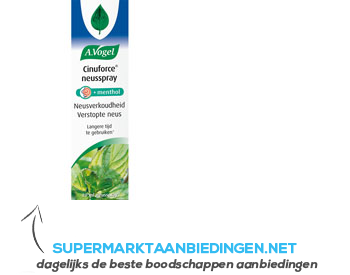 A.Vogel Cinuforce neusspray menthol aanbieding