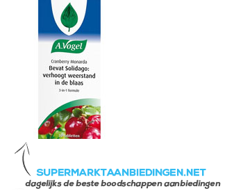 A.Vogel Cranberry monarda aanbieding