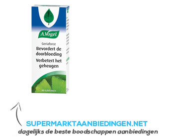 A.Vogel Geriaforce tabletten aanbieding