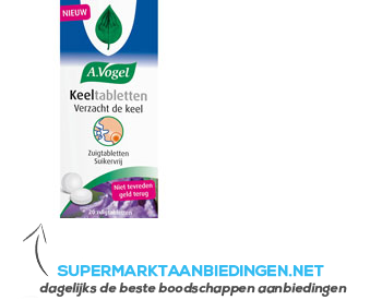 A.Vogel Keeltabletten aanbieding