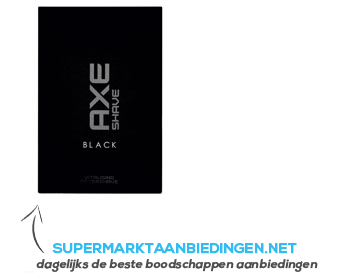 Axe Aftershave black aanbieding