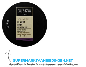 Axe Definition paste signature aanbieding