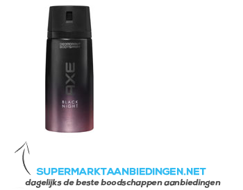 Axe Deo body spray black night aanbieding