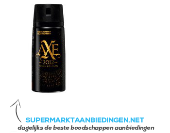 Axe Deodorant spray 2012 final edition aanbieding