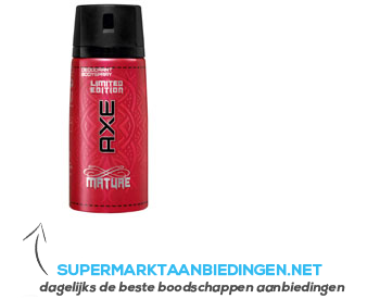 Axe Deodorant spray mature aanbieding