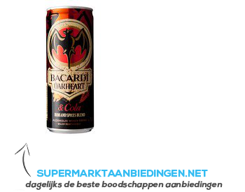 Bacardi Oakheart & cola aanbieding