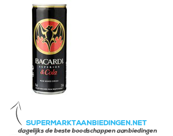 Bacardi Rum & cola aanbieding