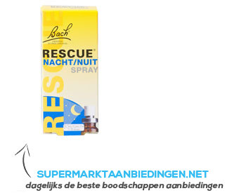 Bach Rescue nachtspray aanbieding