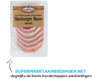 Baconspecialist Hamburger bacon aanbieding