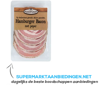 Baconspecialist Hamburger bacon met peper