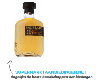 Balblair Single malt Scotch whisky vintage 2003 aanbieding