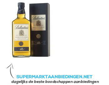 Ballantine's Blended Scotch whisky 12 years aanbieding