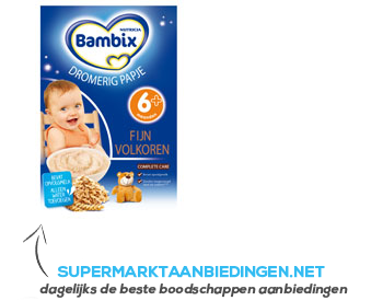 Bambix Dromerig papje fijn volkoren 6 m aanbieding