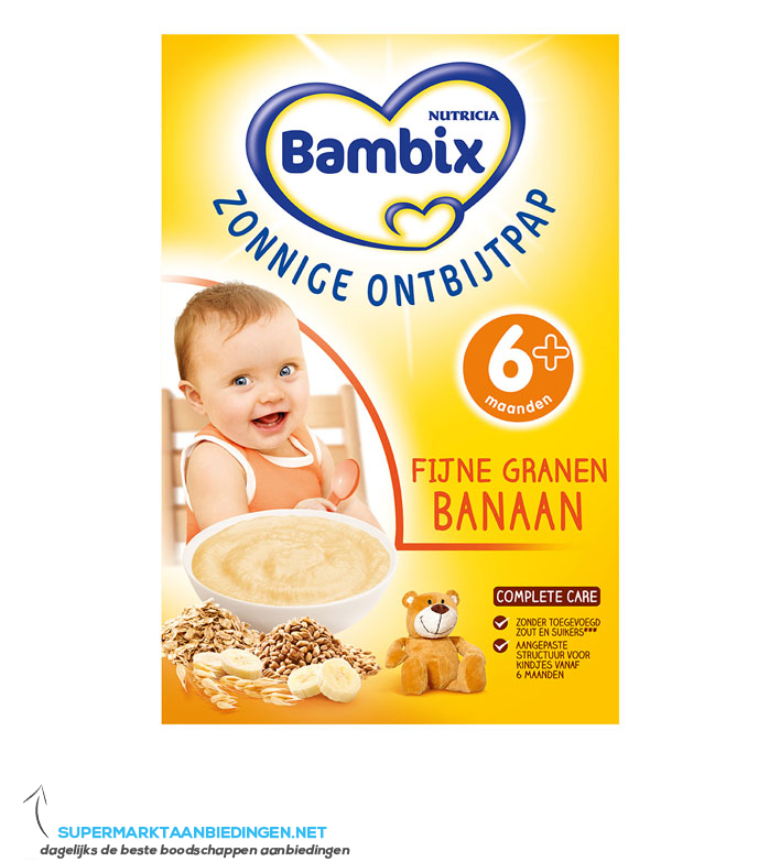 Bambix Fijne granen banaan 6 mnd aanbieding