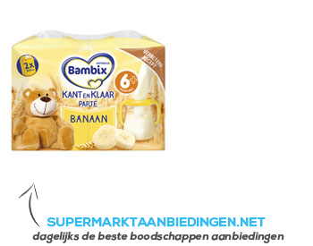 Bambix Kant-en-klaar papje banaan aanbieding