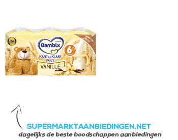 Bambix Kant-en-klaar papje vanille aanbieding