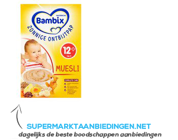 Bambix Mijn eerste muesli peuter ontb. 12 mnd. aanbieding