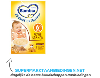 Bambix Zonnige ontbijtpap fijne granen 6 mnd aanbieding