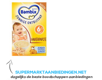 Bambix Zonnige ontbijtpap havermoutmeel 6 mnd aanbieding