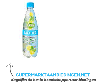 Bar le Duc Fruitwater lemon-mint aanbieding