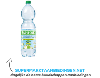 Bar le Duc Mineraalwater granny smith aanbieding