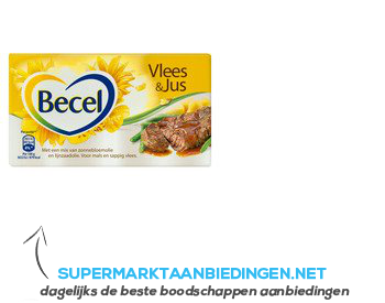 Becel Bakken & braden pakje vlees & jus aanbieding