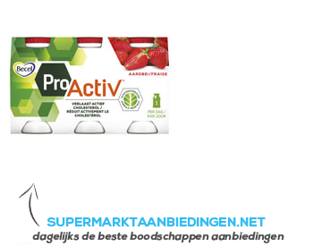 Becel Pro.activ mini drinks aardbei aanbieding