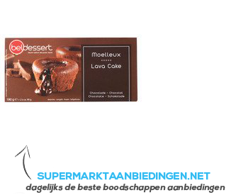 Beldessert Chocolade moelleux aanbieding