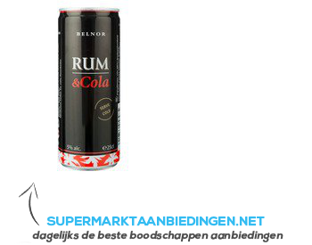 Belnor Rum & cola aanbieding