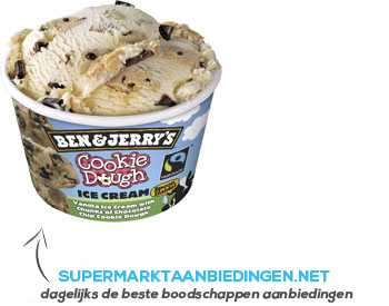 Ben & Jerry's Cookie dough aanbieding