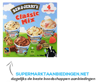 atmosfeer klassiek knecht Ben & Jerry's ijs classic mix | Supermarkt Aanbiedingen