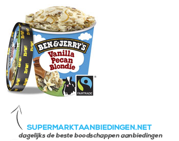 Ben & Jerry's Vanilla pecan blondie aanbieding