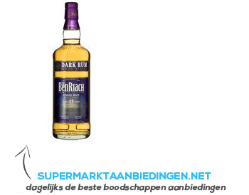BenRiach Single malt Scotch whisky 15 years aanbieding