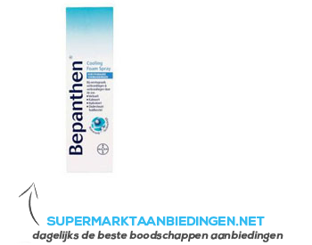 Bepanthen Cooling foam spray aanbieding