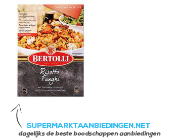 Bertolli Maaltijdpakket risotto funghi aanbieding